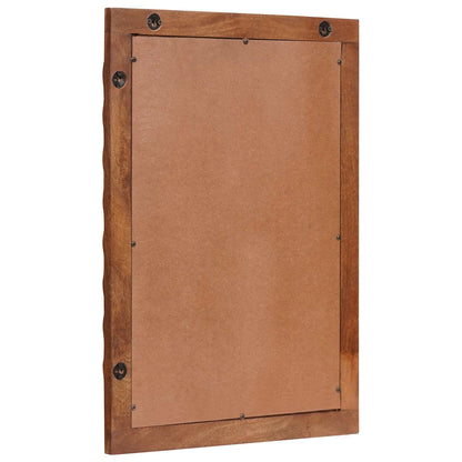 Bathroom Mirror Acacia Brown Finish 50 x 70 x 2.5 cm