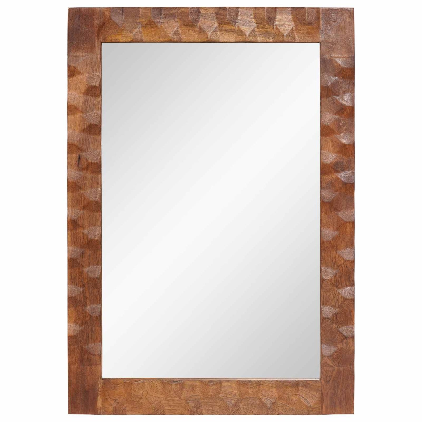 Bathroom Mirror Acacia Brown Finish 50 x 70 x 2.5 cm