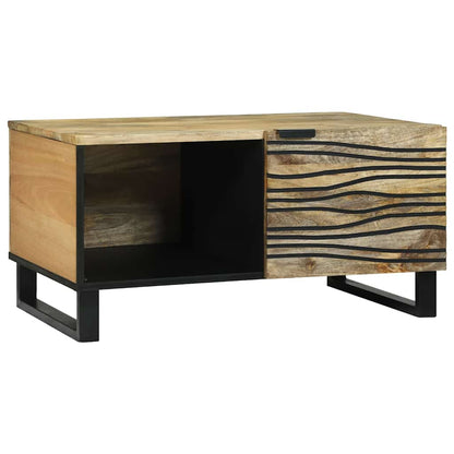 Coffee Table Natural 80 x 50 x 40 cm Engineered Wood