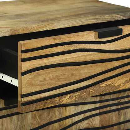 Bedside Cabinet Natural 50 x 33 x 60 cm Engineered Wood