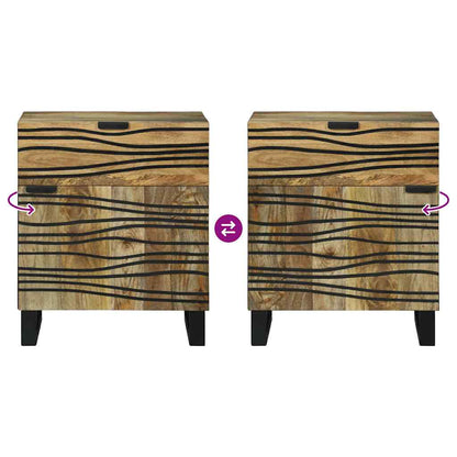 Bedside Cabinet Natural 50 x 33 x 60 cm Engineered Wood