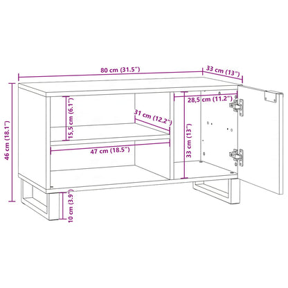 TV Units Brown 80 x 33 x 46 cm Engineered wood
