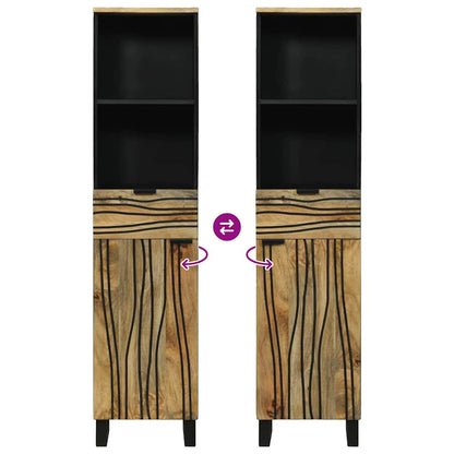 Bathroom Cabinet Natural 38 x 33 x 160 cm Engineered Wood