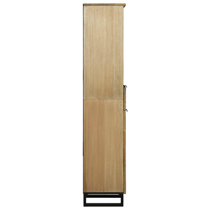 Bathroom Cabinet Natural 38 x 33 x 160 cm Engineered Wood