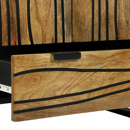 Highboard Brown 60 x 33 x 100 cm Solid mango wood