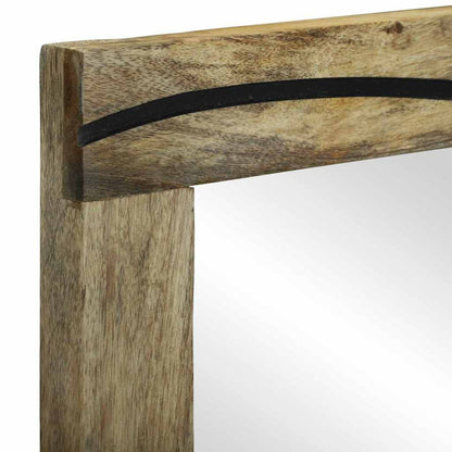 Bathroom Mirror with Mirror Brown 70 x 50 x 2.5 cm