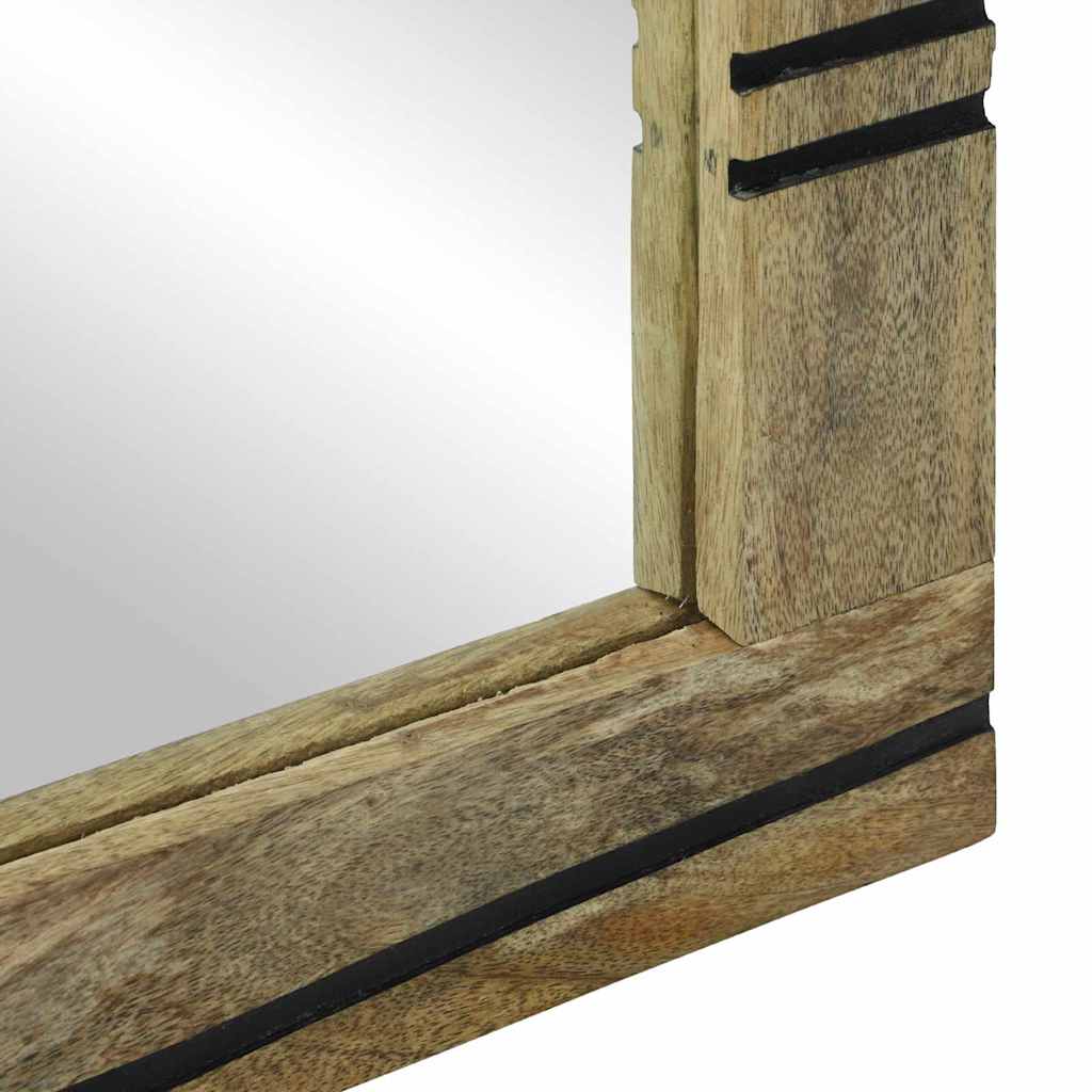 Bathroom Mirror with Mirror Brown 70 x 50 x 2.5 cm