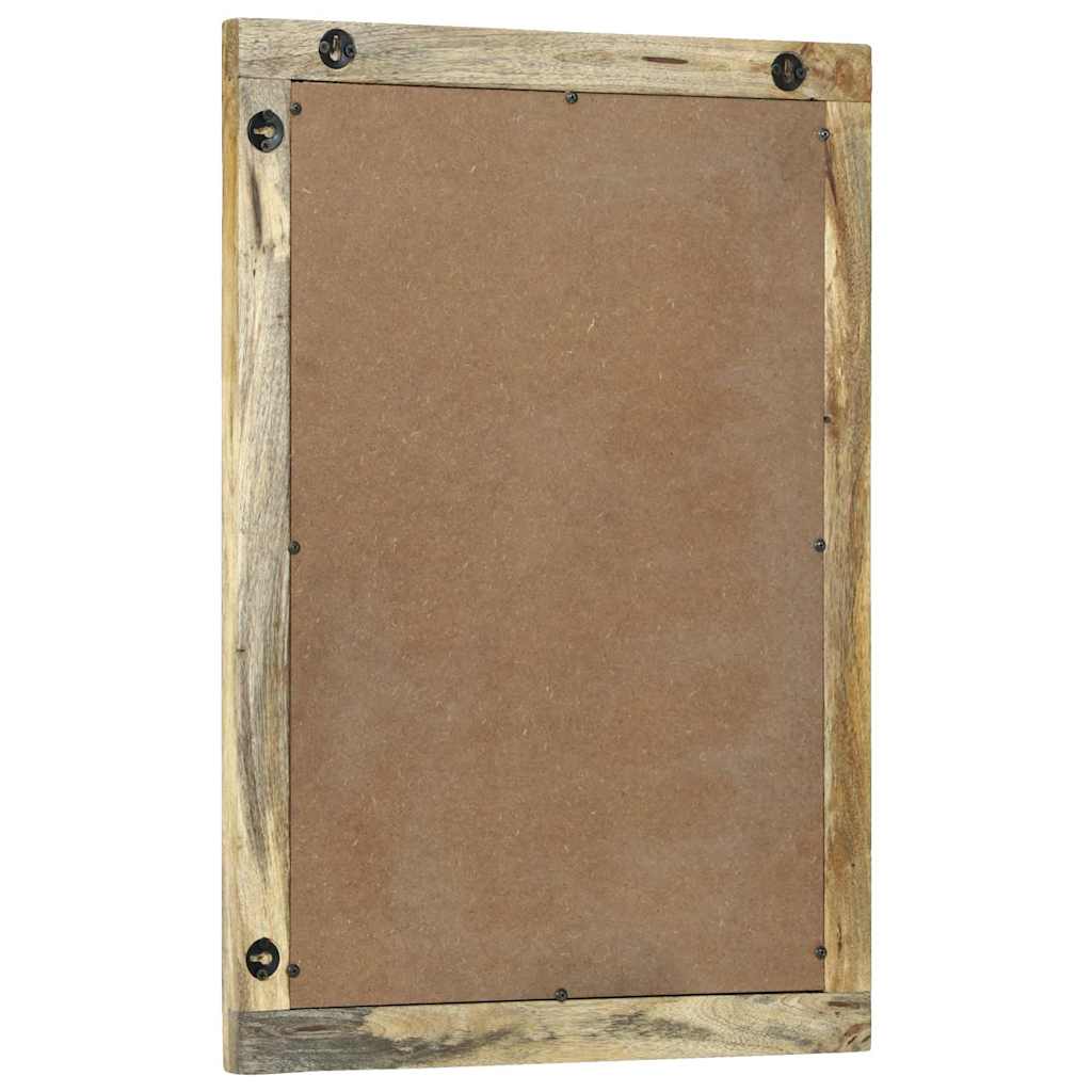 Bathroom Mirror with Mirror Brown 70 x 50 x 2.5 cm