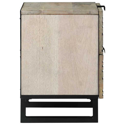 Bedside Cabinet White 40 x 33 x 46 cm Engineered Wood