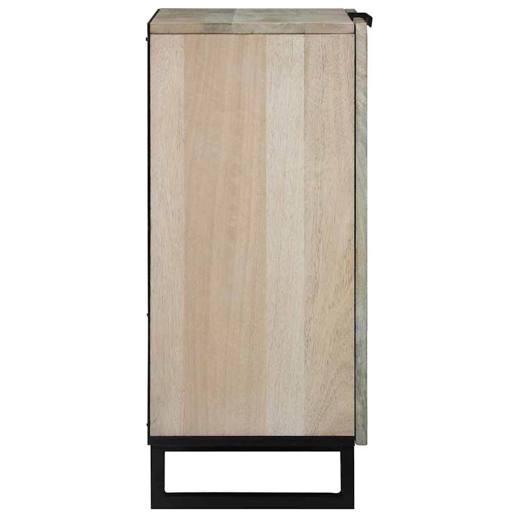 Sideboard White 60 x 33.5 x 75 cm Solid Mango Wood
