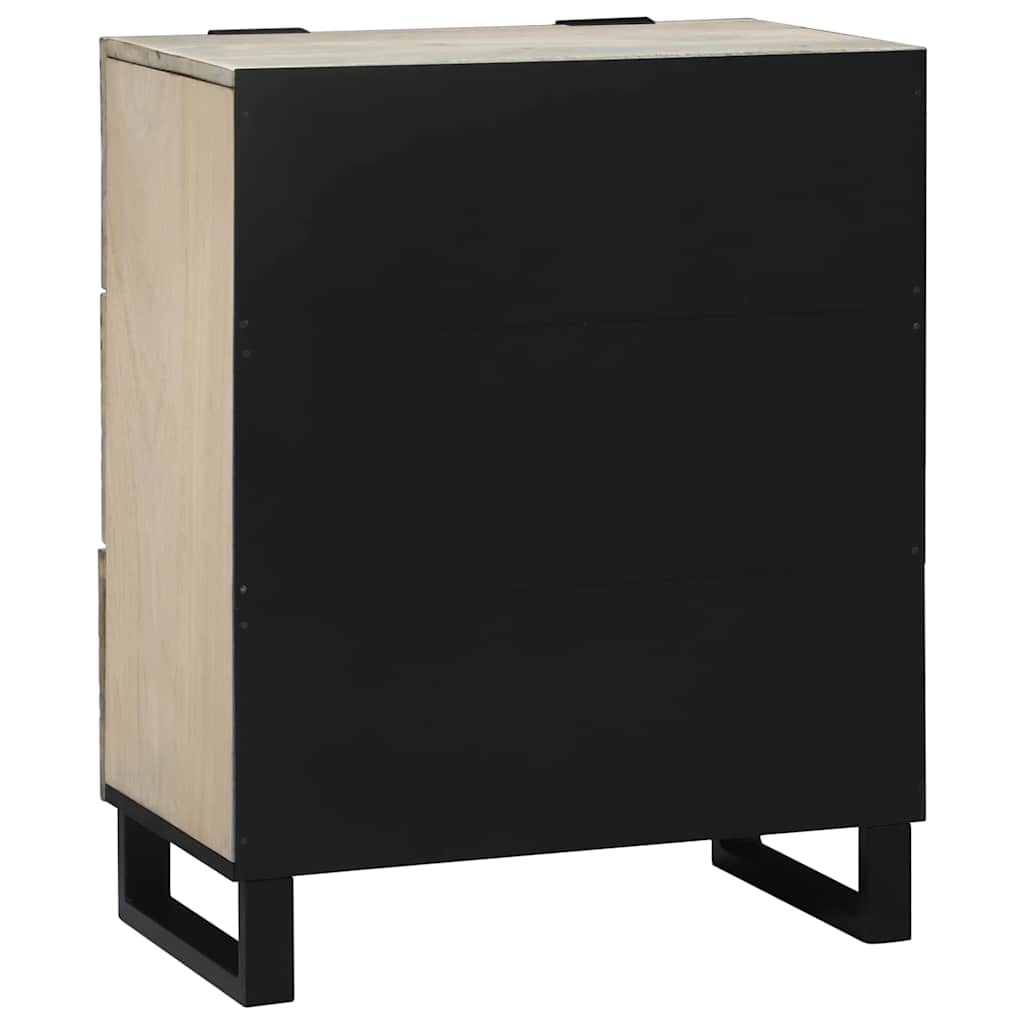 Sideboard with Drawer White 60 x 33.5 x 75 cm Solid Mango wood