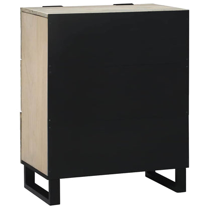 Sideboard with Drawer White 60 x 33.5 x 75 cm Solid Mango wood