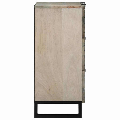 Sideboard with Drawer White 60 x 33.5 x 75 cm Solid Mango wood