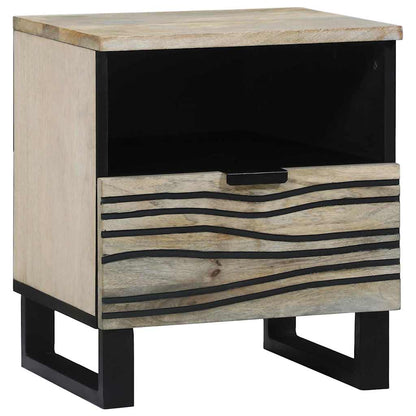 Bedside Cabinet White 40 x 33 x 46 cm Engineered Wood
