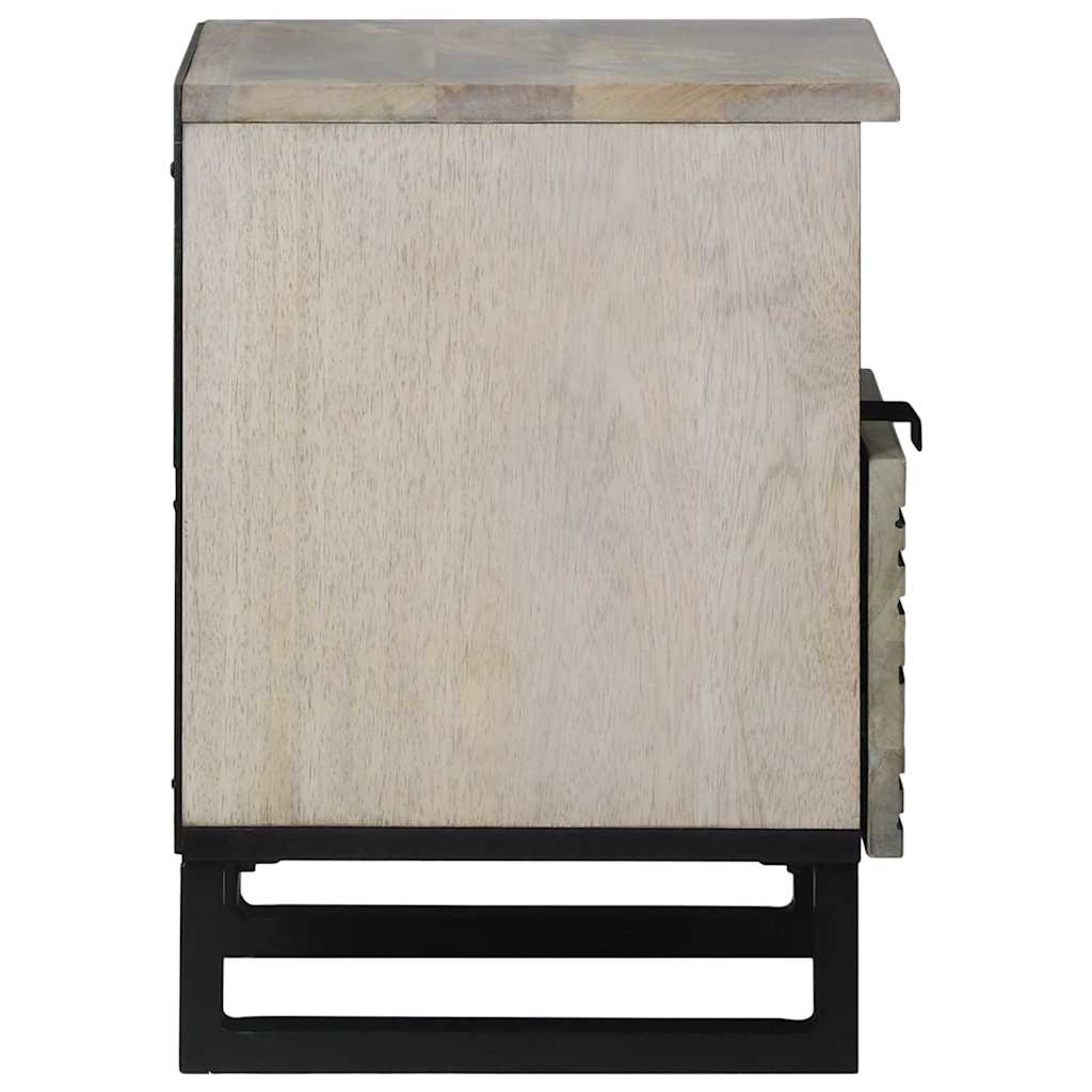 Bedside Cabinet White 40 x 33 x 46 cm Engineered Wood