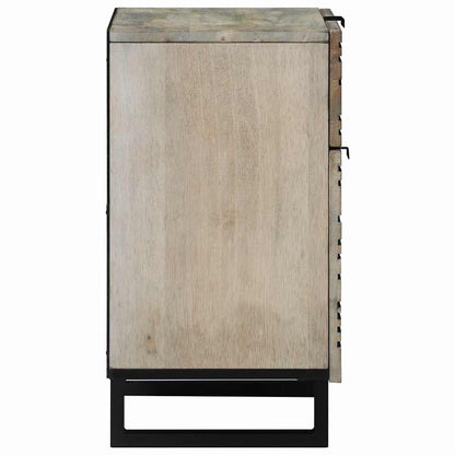 Bedside Cabinet White 50 x 33 x 60 cm Engineered Wood