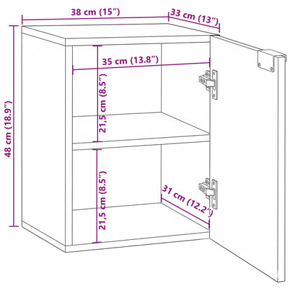 Bathroom Sink Cabinet White 38 x 33.5 x 48 cm Engineered wood