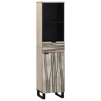 Bathroom Cabinet White 38 x 33 x 160 cm Engineered Wood