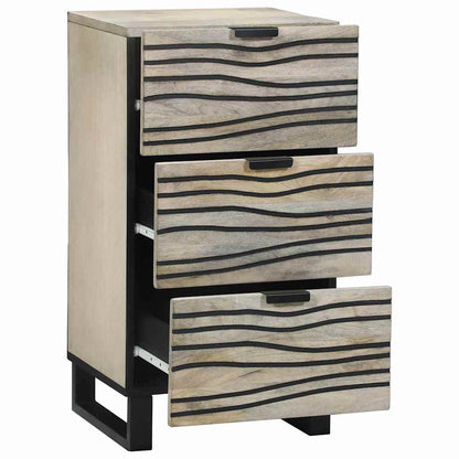 Media Storage Cabinets & Racks White and Black 40 x 33 x 75 cm