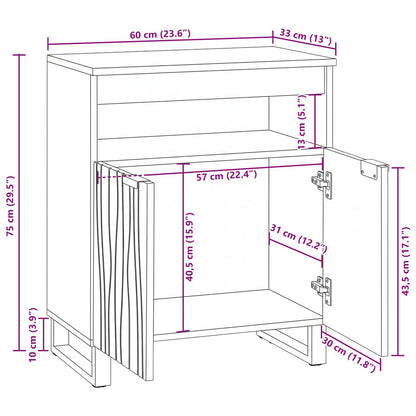 Media Storage Cabinets & Racks White and Black 60 x 33 x 75 cm