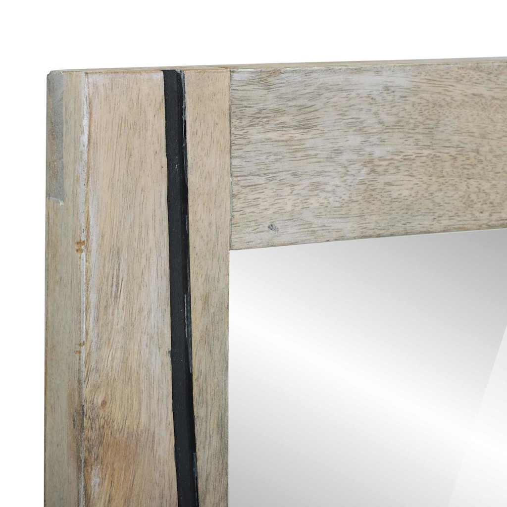 Bathroom Mirror with Mirror Brown 70 x 50 x 2.5 cm