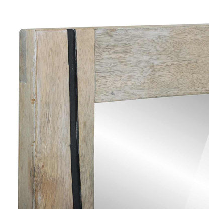 Bathroom Mirror with Mirror Brown 70 x 50 x 2.5 cm