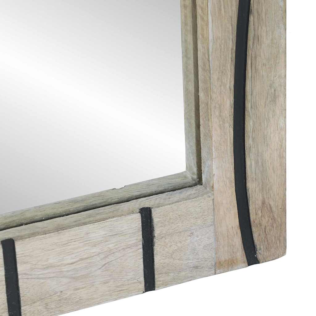Bathroom Mirror with Mirror Brown 70 x 50 x 2.5 cm
