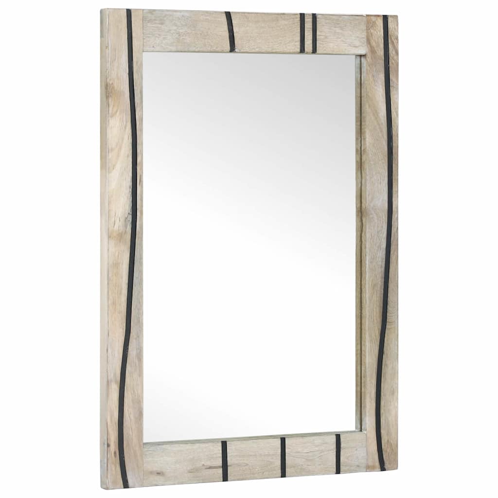 Bathroom Mirror with Mirror Brown 70 x 50 x 2.5 cm