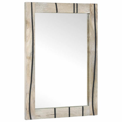 Bathroom Mirror with Mirror Brown 70 x 50 x 2.5 cm