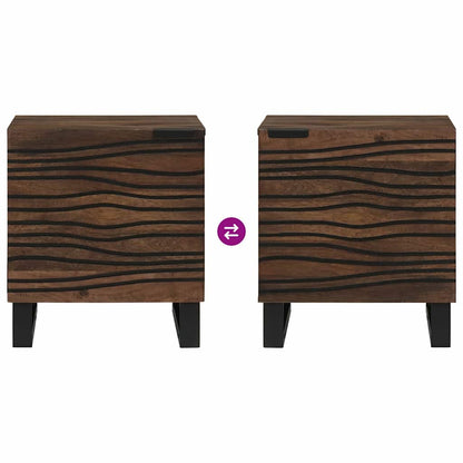Bedside Cabinet Walnut 40 x 33 x 46 cm Engineered Wood