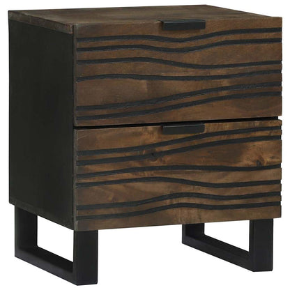 Bedside Cabinet Walnut 40 x 33 x 46 cm Engineered Wood