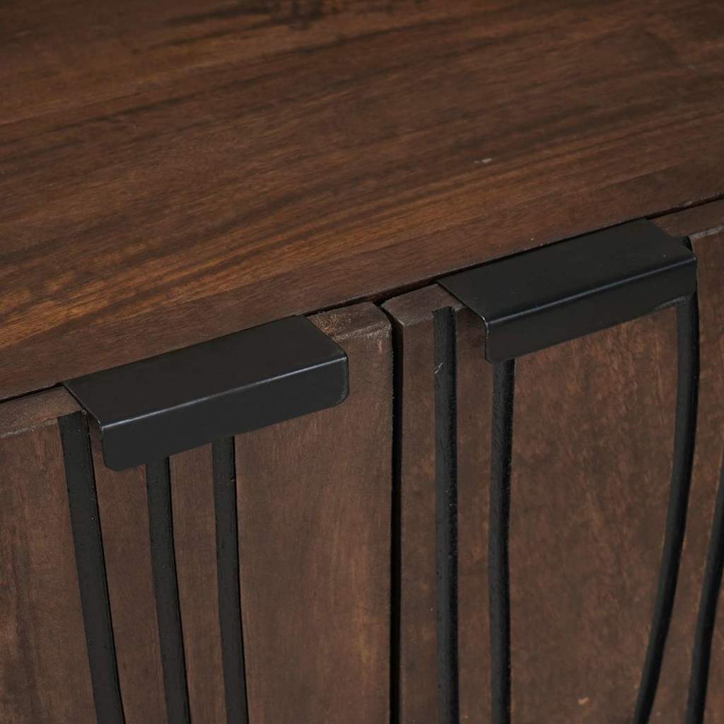 Sideboard Walnut 60 x 33.5 x 75 cm Solid Mango Wood