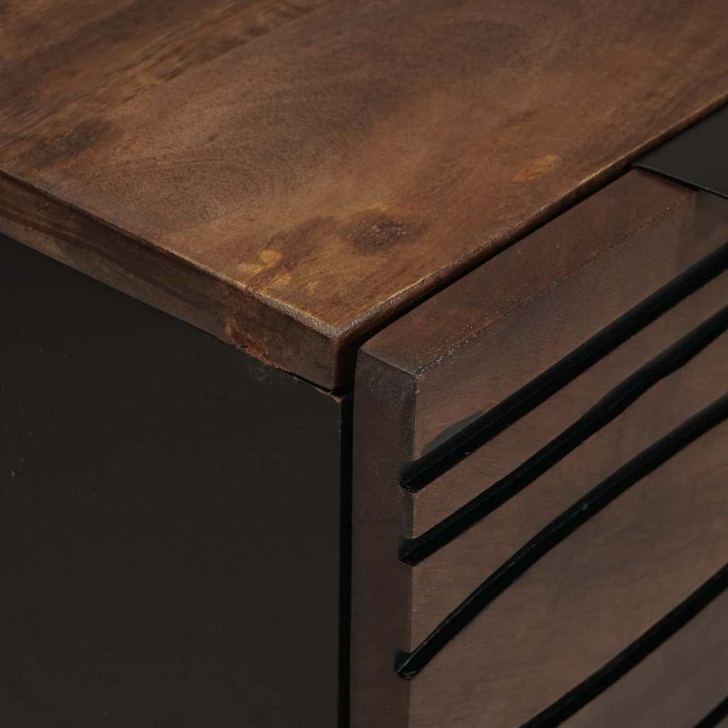 Sideboard with Drawer Brown 60 x 33.5 x 75 cm Solid Mango wood
