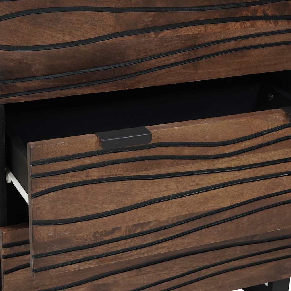 Sideboard with Drawer Brown 60 x 33.5 x 75 cm Solid Mango wood