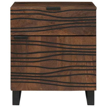 Bedside Cabinet Walnut 50 x 33 x 60 cm Solid Acacia wood