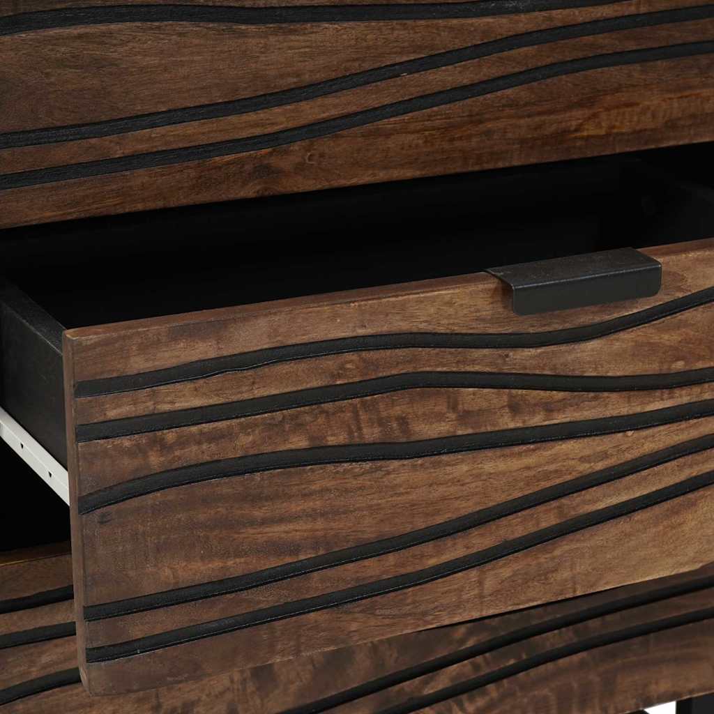 Bedside Cabinet Walnut 50 x 33 x 62 cm Engineered Wood
