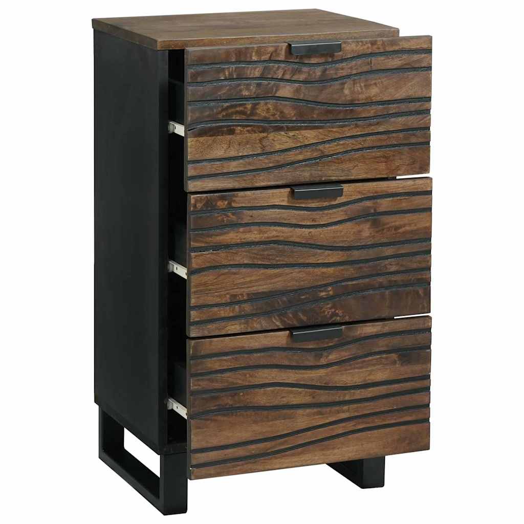Sideboard with Drawer Brown 40 x 33 x 75 cm Solid mango wood