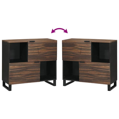 Sideboard Brown 80 x 33 x 75 cm Solid mango wood
