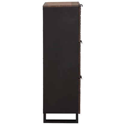 Highboard Brown 40 x 33 x 110 cm Solid mango wood