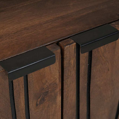 Highboard Brown 60 x 33 x 100 cm Solid mango wood