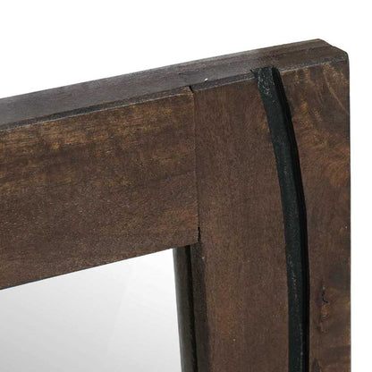 Bathroom Mirror Wall-mounted with Mirror Brown 70 x 50 x 2.5 cm