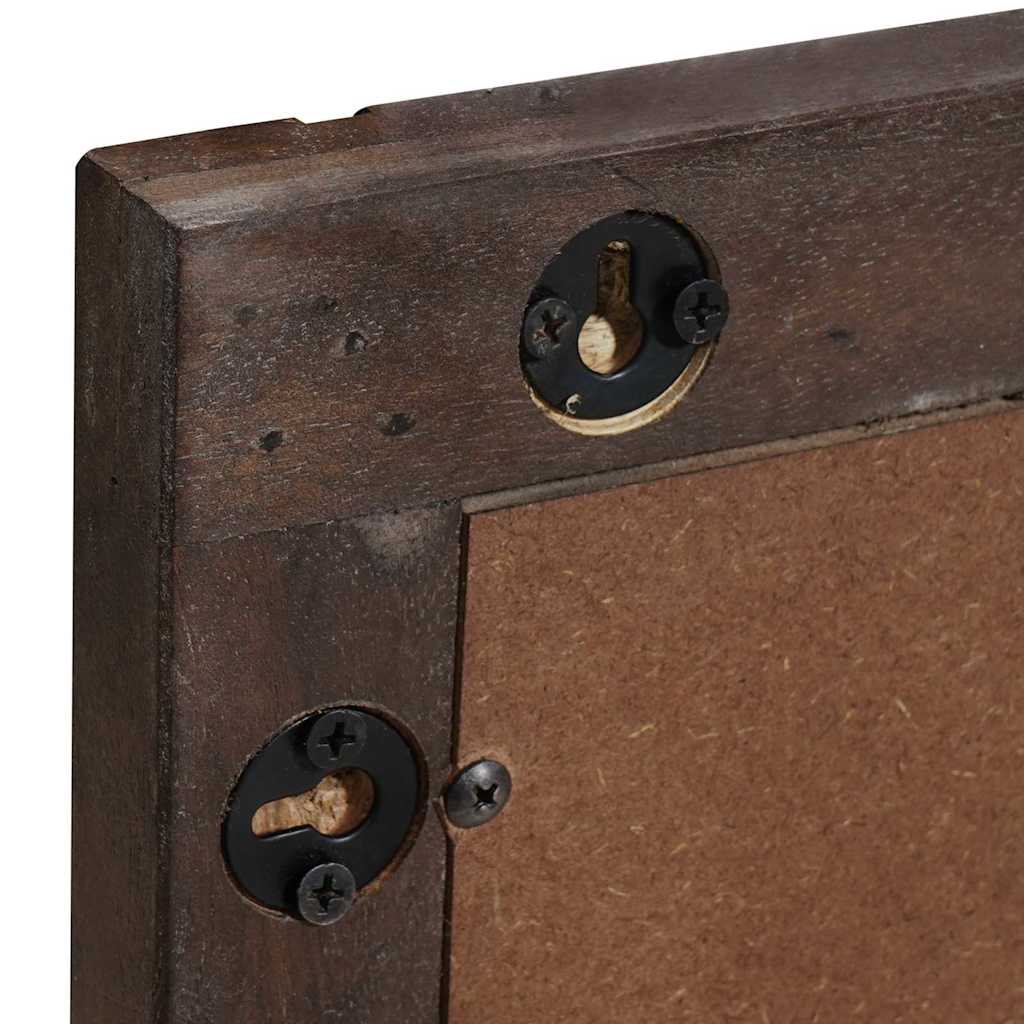 Bathroom Mirror Wall-mounted with Mirror Brown 70 x 50 x 2.5 cm