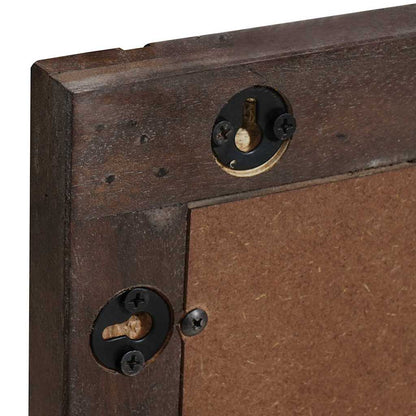 Bathroom Mirror Wall-mounted with Mirror Brown 70 x 50 x 2.5 cm