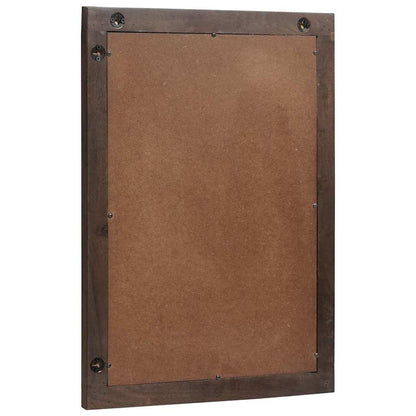 Bathroom Mirror Wall-mounted with Mirror Brown 70 x 50 x 2.5 cm