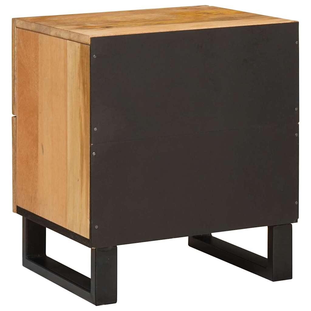 Bedside Cabinet Natural 40 x 33 x 46 cm Solid Mango Wood