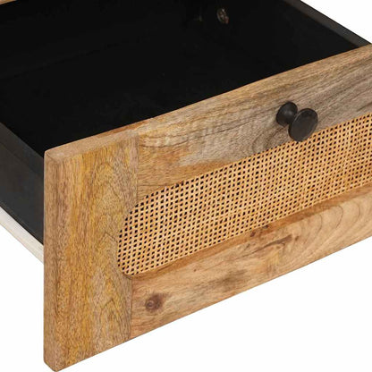 Bedside Cabinet 2 pcs Natural 40 x 33 x 46 cm Solid Mango Wood