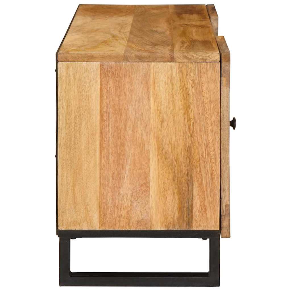 TV Cabinet with Shelf Brown 105 x 33 x 46 cm Solid Mango Wood