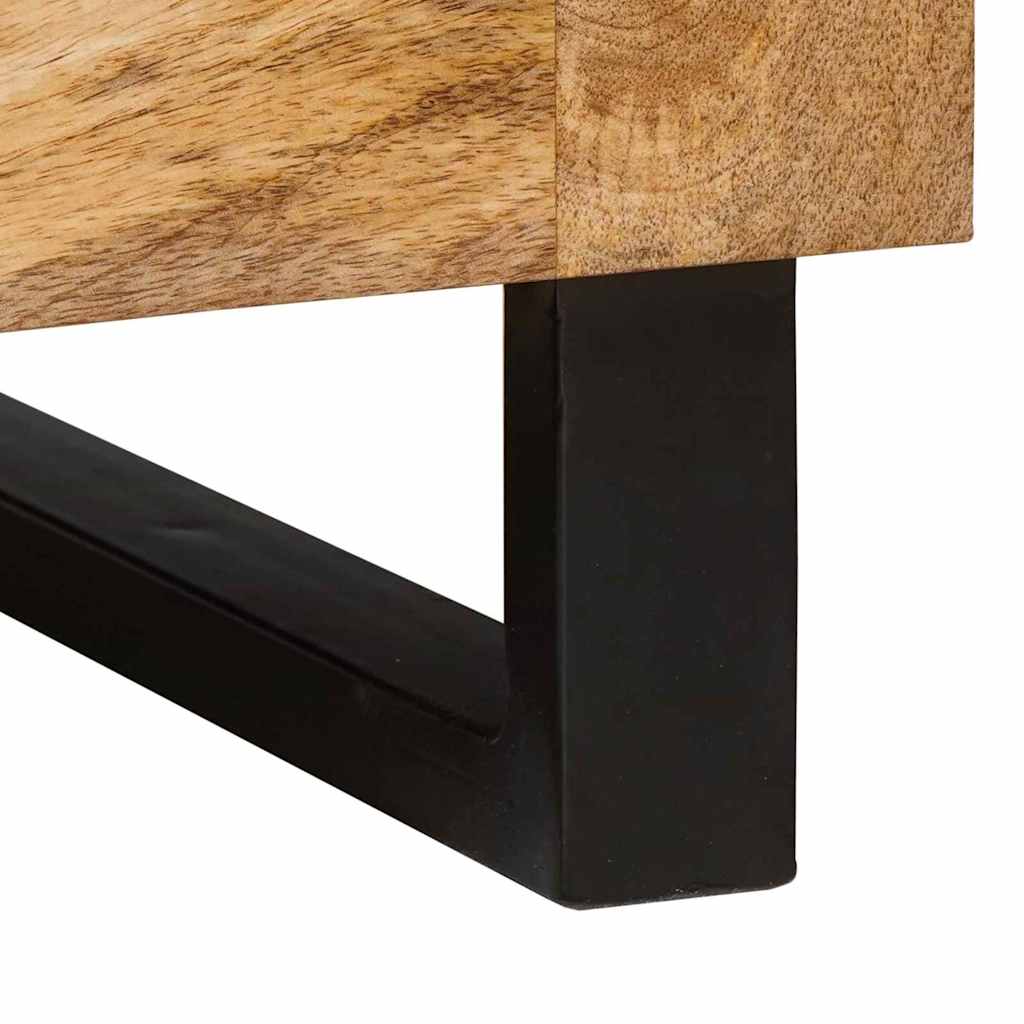 Coffee Table Natural 80 x 50 x 40 cm Solid Mango Wood