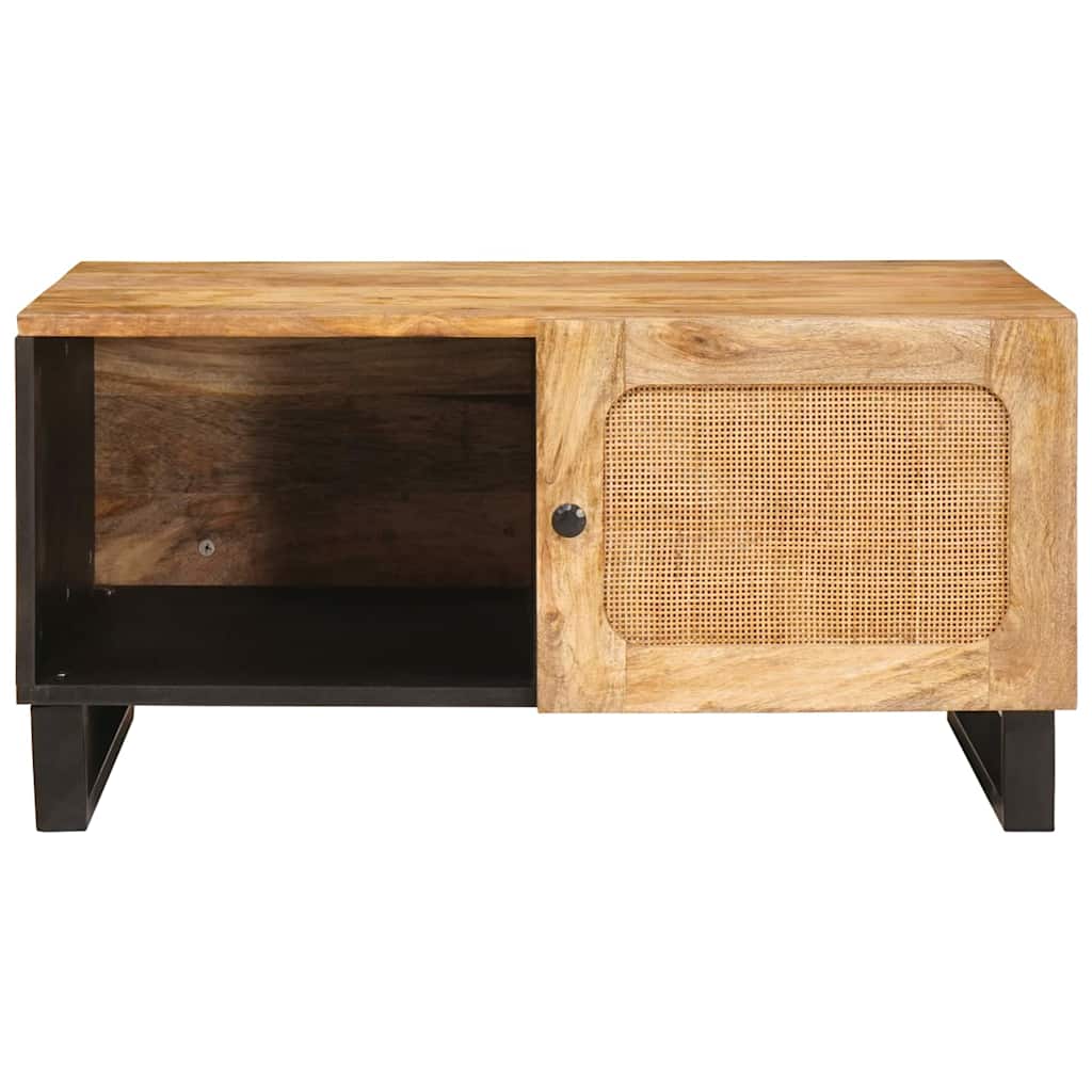 Coffee Table Natural 80 x 50 x 40 cm Solid Mango Wood