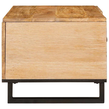 Coffee Table Natural 80 x 50 x 40 cm Solid Mango Wood